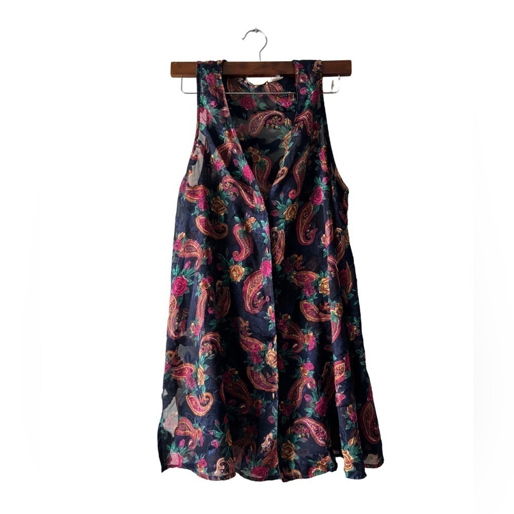 Vintage Victoria‎ Secret floral  sleeveless top size S